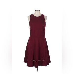 Kate Spade New York Burgundy NWT Ponte A Line Dress Size 12